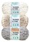 Lion Brand Yarn - Wool-Ease Thick & Quick - 3 Skein Assortment (Greige Tweeds)